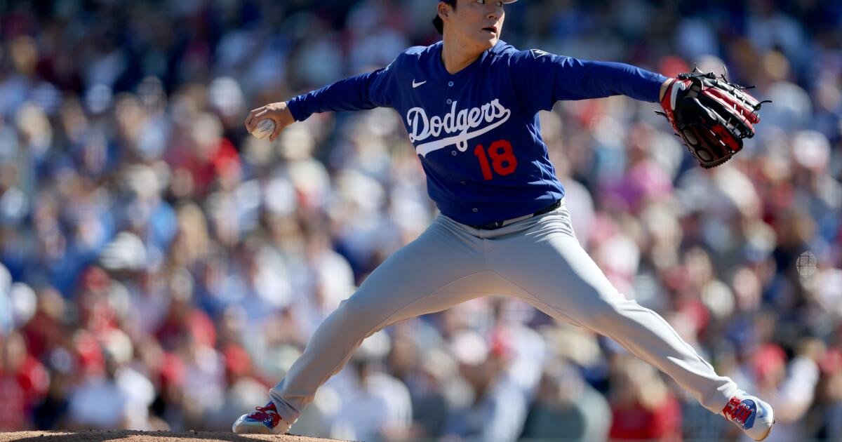 Yoshinobu Yamamoto de los Dodgers jugará en el primer partido de la Liga del Cactus