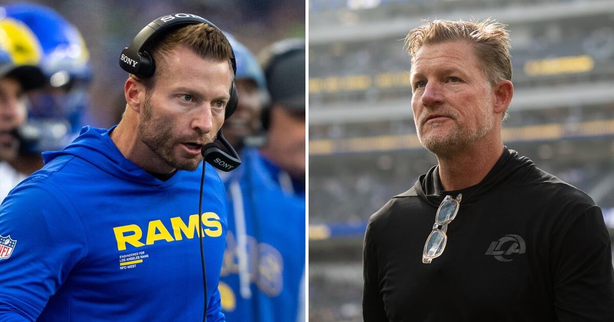 Los Rams firman a Sean McVay y Les Snead para extensiones de contrato