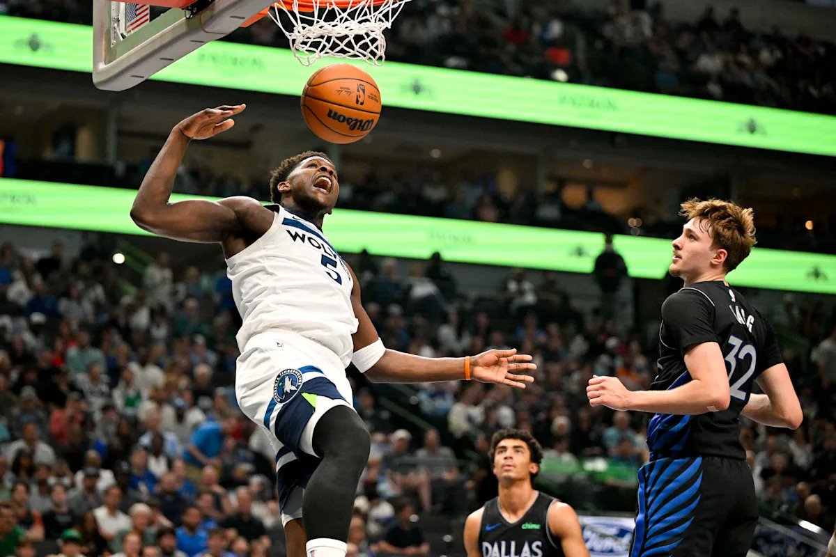 Anthony Edwards falla el gol, pero los Timberwolves superan a los Mavs en su regreso de una lesión