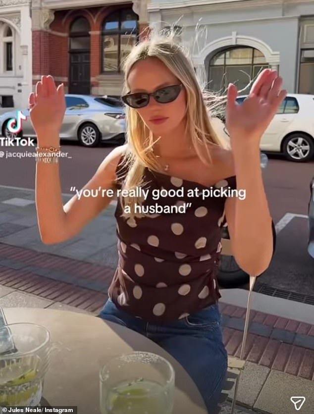 Jules Neale toma una de sus fotografías más públicas y brutales hasta el momento de su ex marido Lachie.