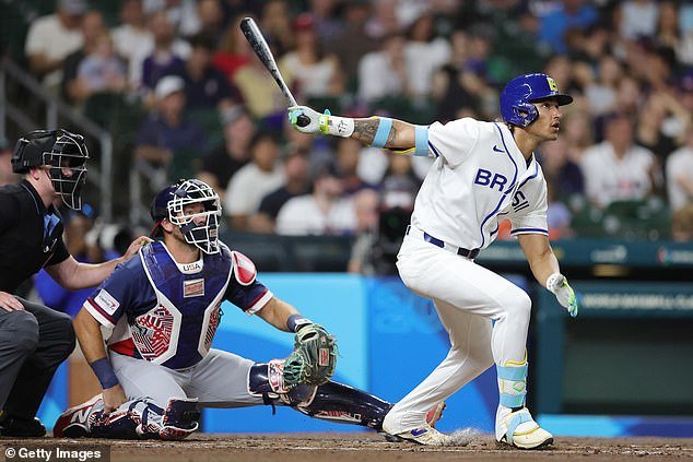 Lucas, el hijo de Manny Ramírez, anota DOS VECES contra el equipo de EE. UU. Mientras Brasil amenaza con una gran sorpresa en su primer partido del CMB