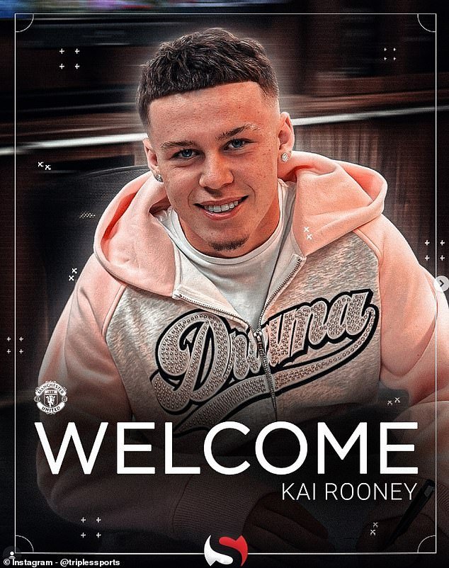 Kai Rooney, de 16 años, firma con el mismo súper agente que su padre Wayne y Harry Maguire, dando el siguiente gran paso en su carrera como estrella del Man United.