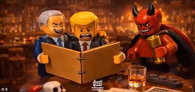 Irán publica un extraño video de LEGO que muestra misiles impactando una base militar británica en Chipre y estrellándose contra rascacielos en Dubai