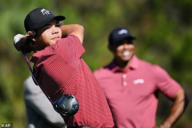 Una pesadilla para Charlie Woods cuando el hijo de Tiger, de 17 años, queda último por 10 golpes en el prestigioso Junior Masters.