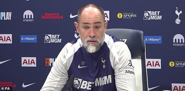 ‘Dormimos menos en el campo’: Igor Tudor señala signos de progreso en el Tottenham… ¡pero no califiquemos el duelo por el descenso con el Nottingham Forest como un seis puntos!