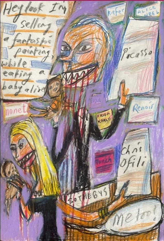 La exposición de arte británica “que muestra a judíos comiendo bebés” es eliminada del sitio web del consejo en medio de protestas