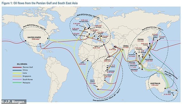 El mapa muestra la fecha exacta en la que Australia podría quedar aislada del petróleo del Golfo mientras la guerra de Irán ahoga el suministro mundial de combustible.