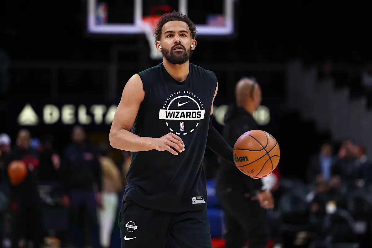 Según los informes, Trae Young hará su debut con los Wizards el jueves contra el Jazz.