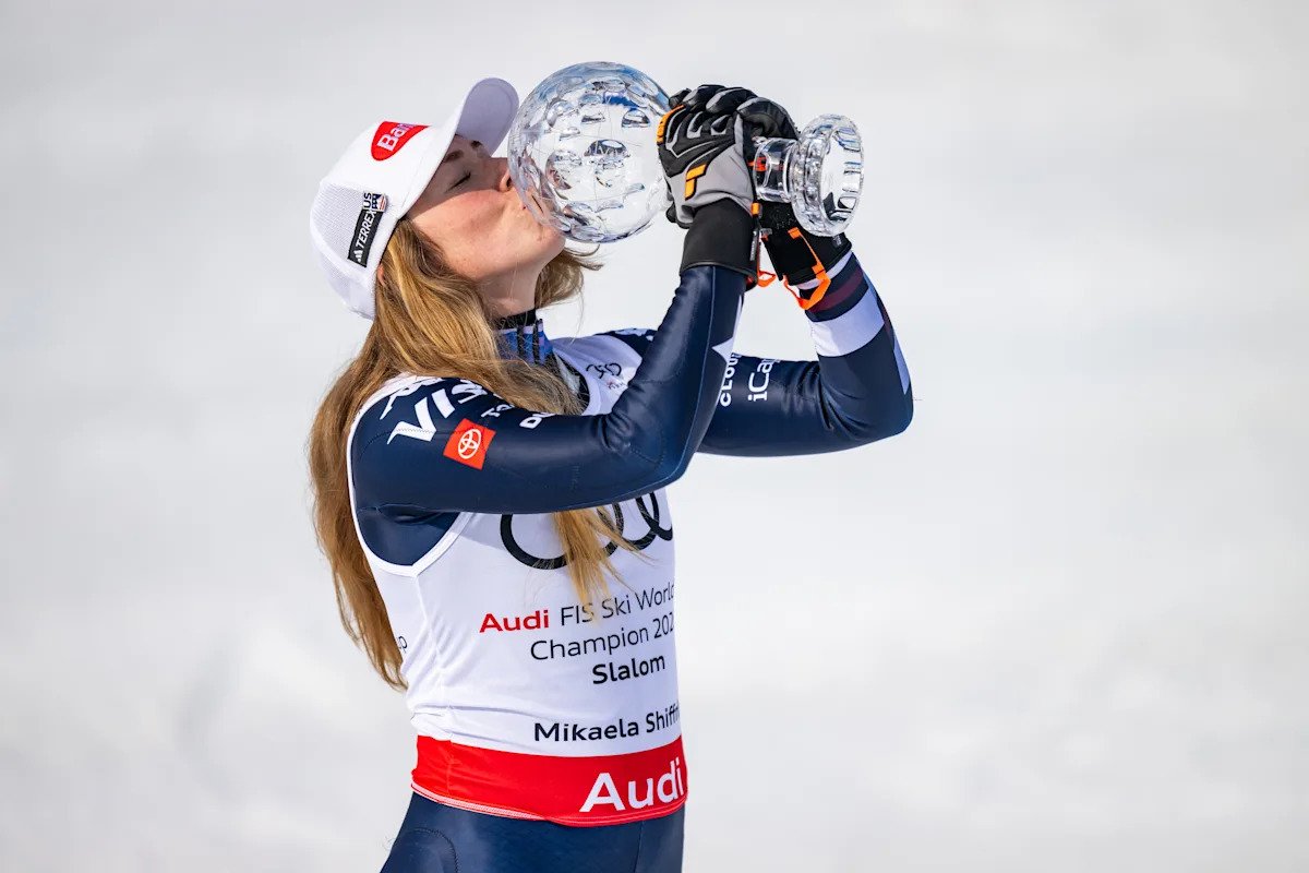 Mikaela Shiffrin gana su sexto título de la Copa del Mundo de esquí, igualando el récord de Annemarie Moser-Pröll