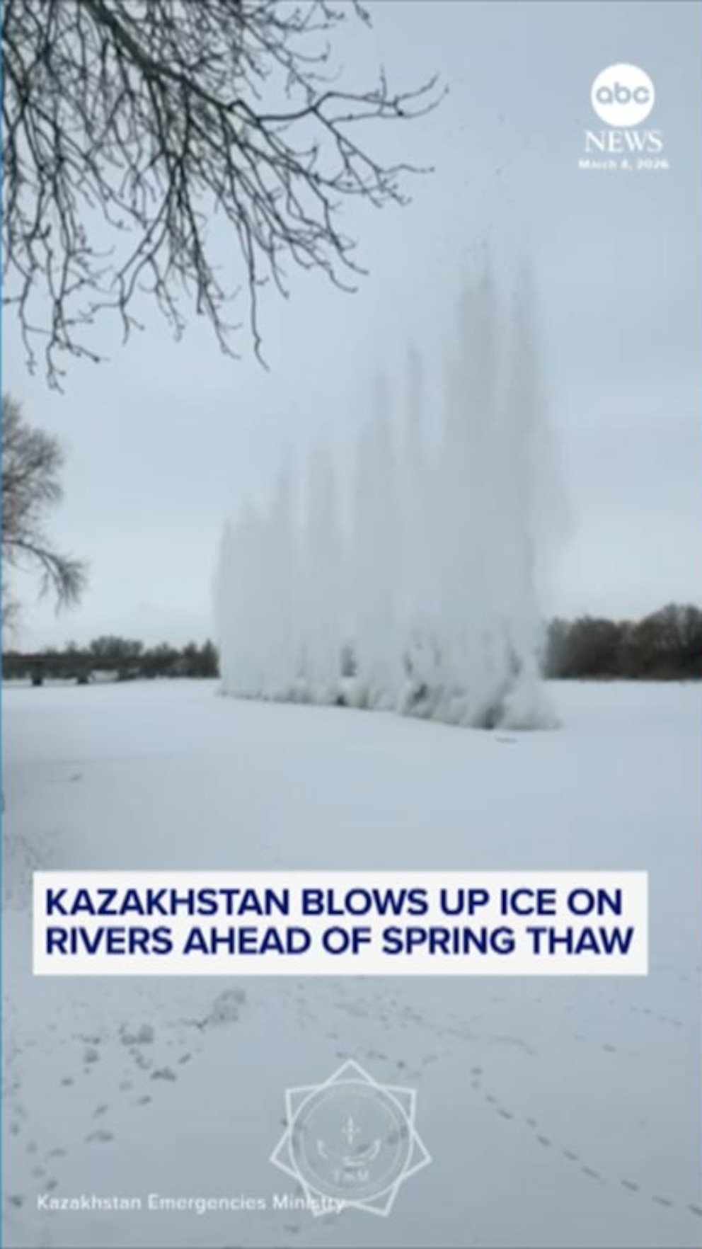 MIRAR: Kazajstán destruye ríos congelados