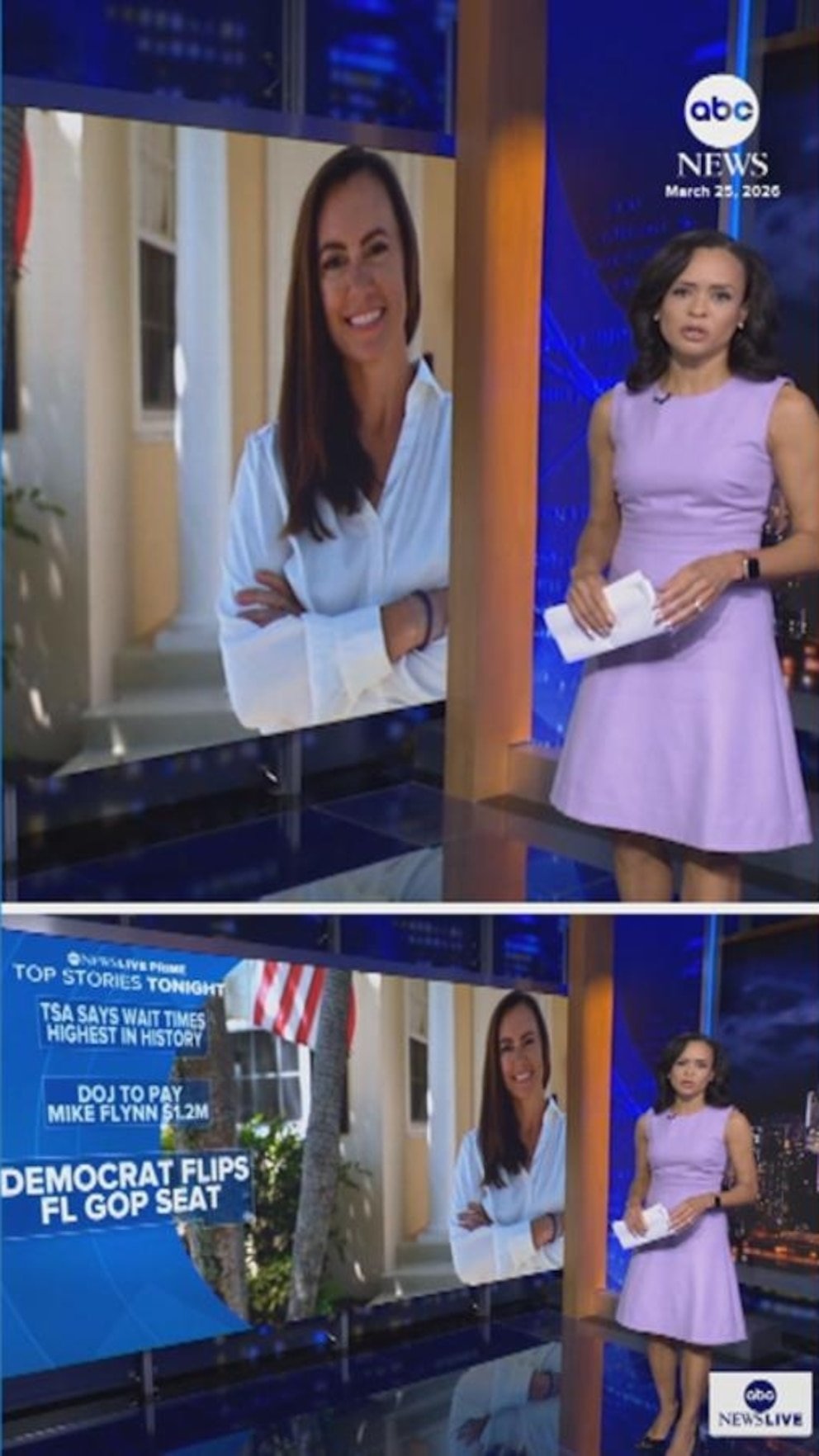 MIRAR: Demócrata cambia de asiento para representar a Mar-a-Lago