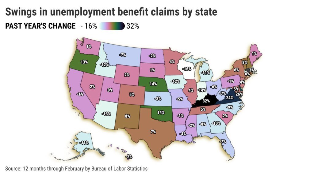 Las solicitudes de desempleo caen a medida que aumentan los despidos – The Mercury News