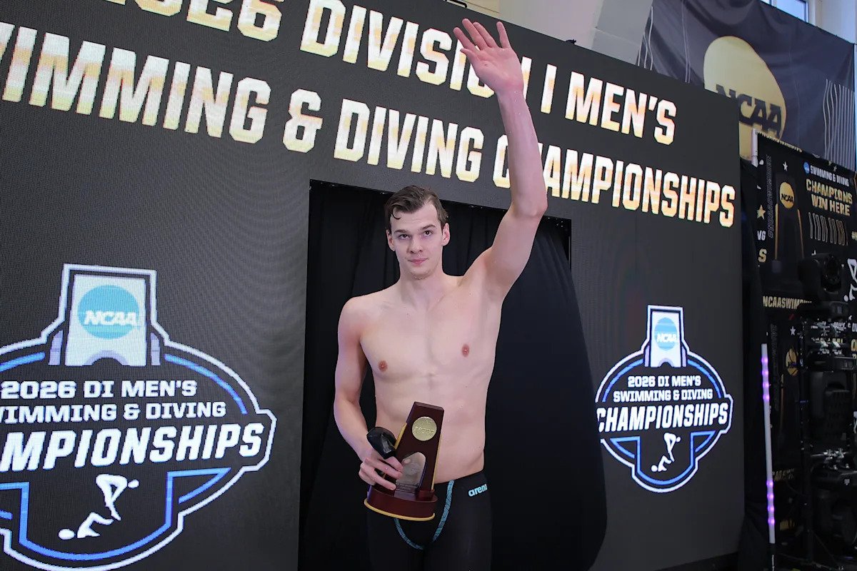 Campeonato masculino de natación y saltos de la NCAA: Hubert Kos rompe otro récord de la NCAA al ganar 200 espalda