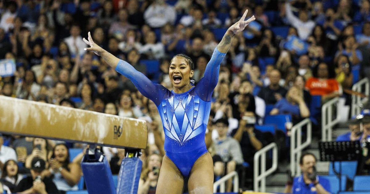 Jordan Chiles vuelve a correr perfecto y UCLA gana el campeonato Big Ten