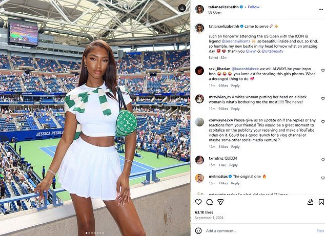 Modelo negra cuyo cuerpo fue utilizado por una influencer blanca en una publicación en las redes sociales la acusa de mentir sobre una foto de IA