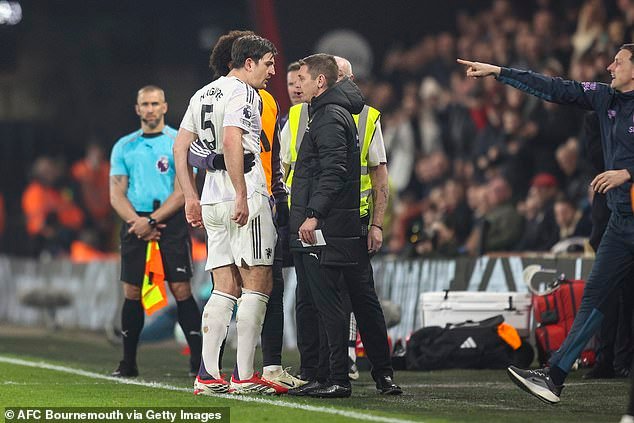 Harry Maguire anota con ataque de la FA después de la tarjeta roja contra Bournemouth, y se perderá un gran choque si se extiende la sanción