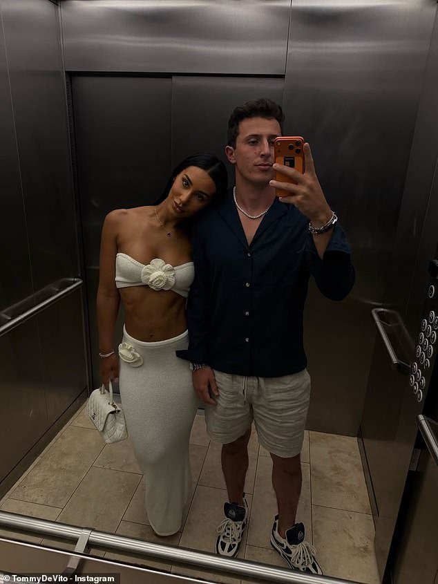 El héroe de culto de la NFL, Tommy DeVito, comienza una nueva relación con imágenes de unas románticas vacaciones en el Caribe