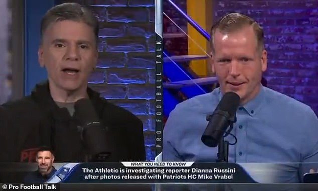 Momento extraño: un experto de la NFL pone fin al debate sobre el escándalo fotográfico de Dianna Russini y Mike Vrabel en vivo