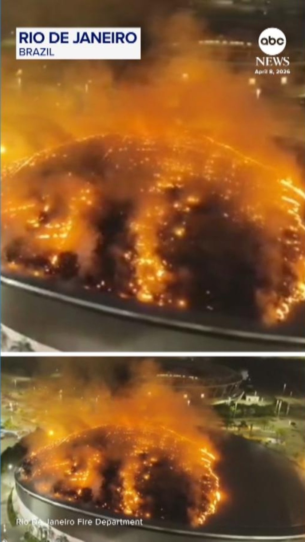 MIRA: Se produce un gran incendio en el velódromo del Parque Olímpico de Río de Janeiro