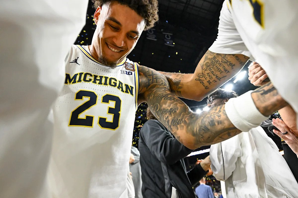 Yaxel Lendeborg soporta 36 minutos plagados de lesiones en la victoria de Michigan por el título de la NCAA sobre UConn: “Me siento terrible”