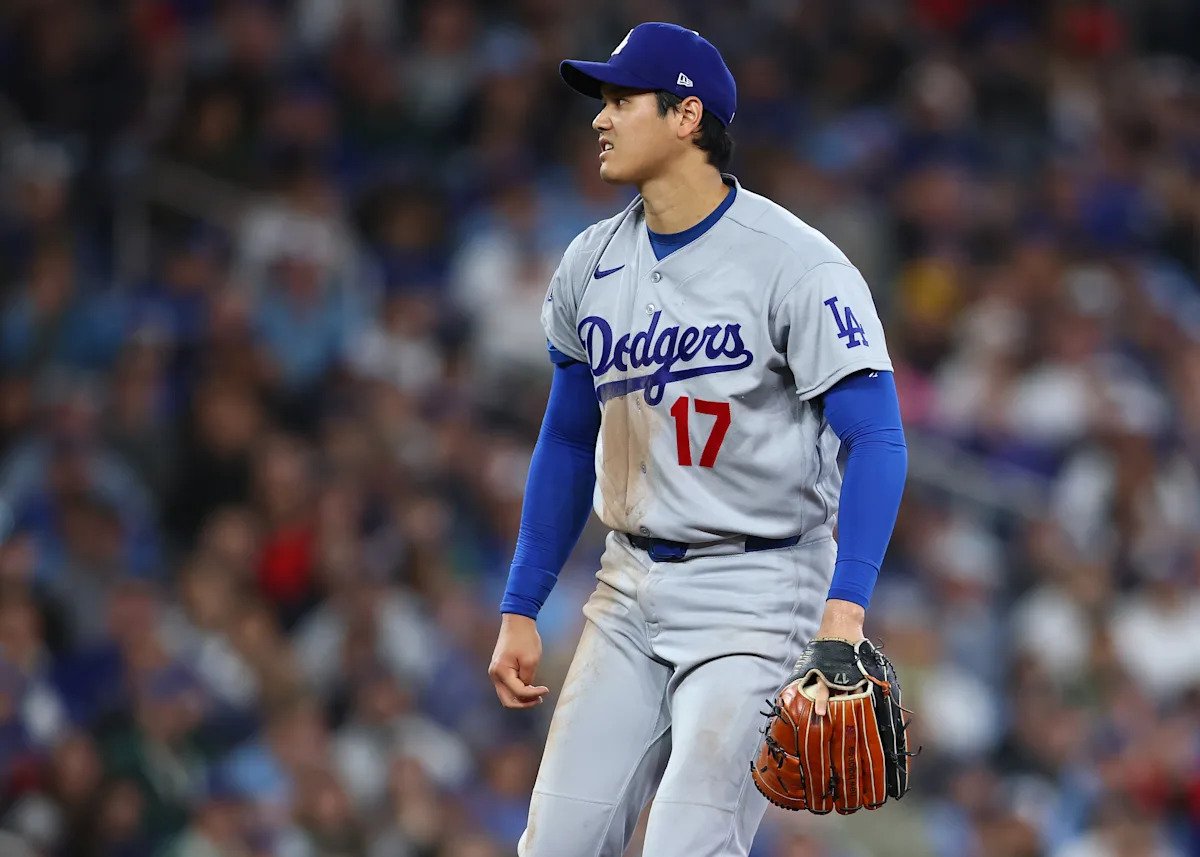 Shohei Ohtani parece extrañamente humano, pero aun así ofrece seis entradas de calidad en la derrota de los Dodgers ante los Azulejos.