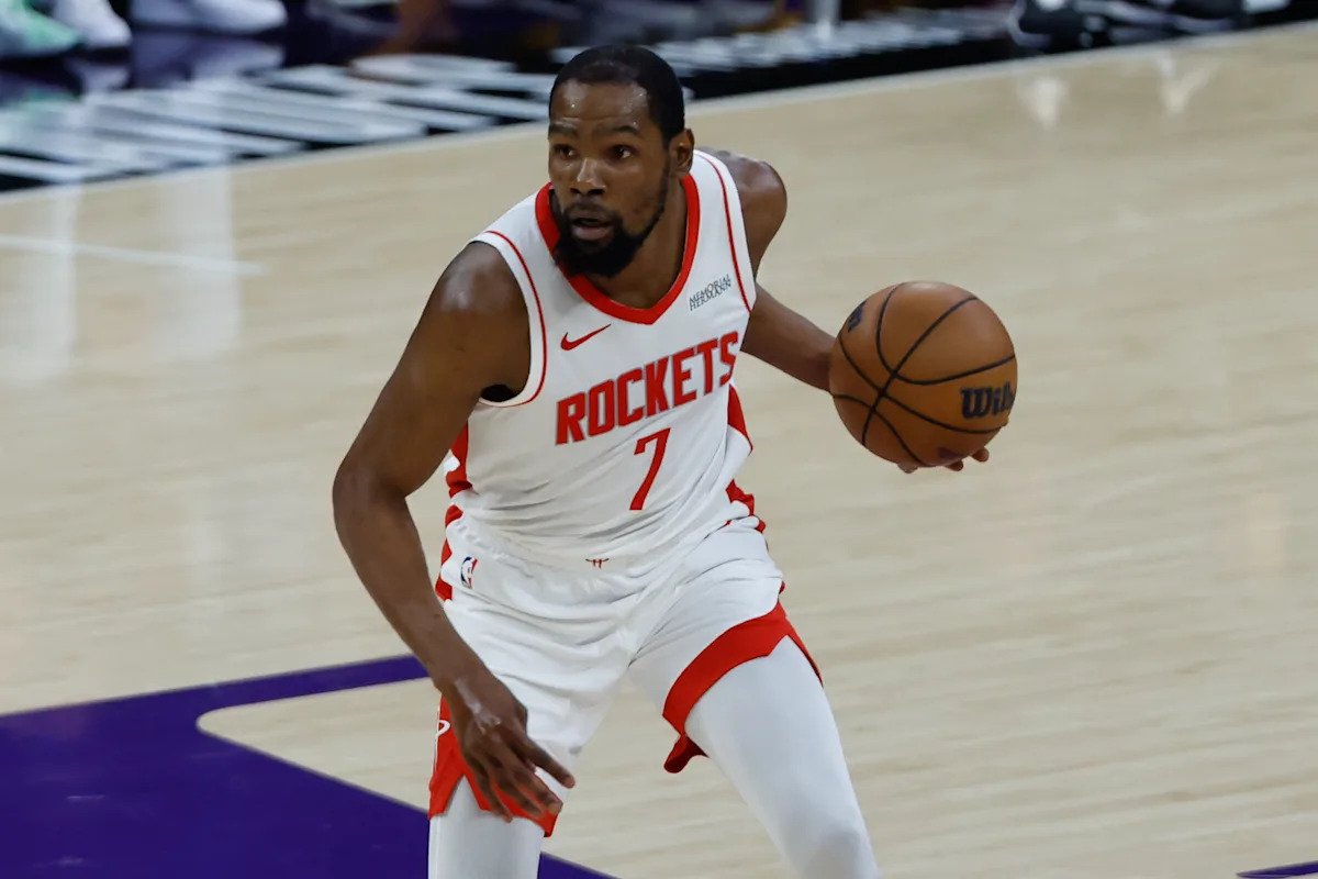 Kevin Durant se pierde el tercer partido del Rockets-Lakers por un esguince en el tobillo izquierdo