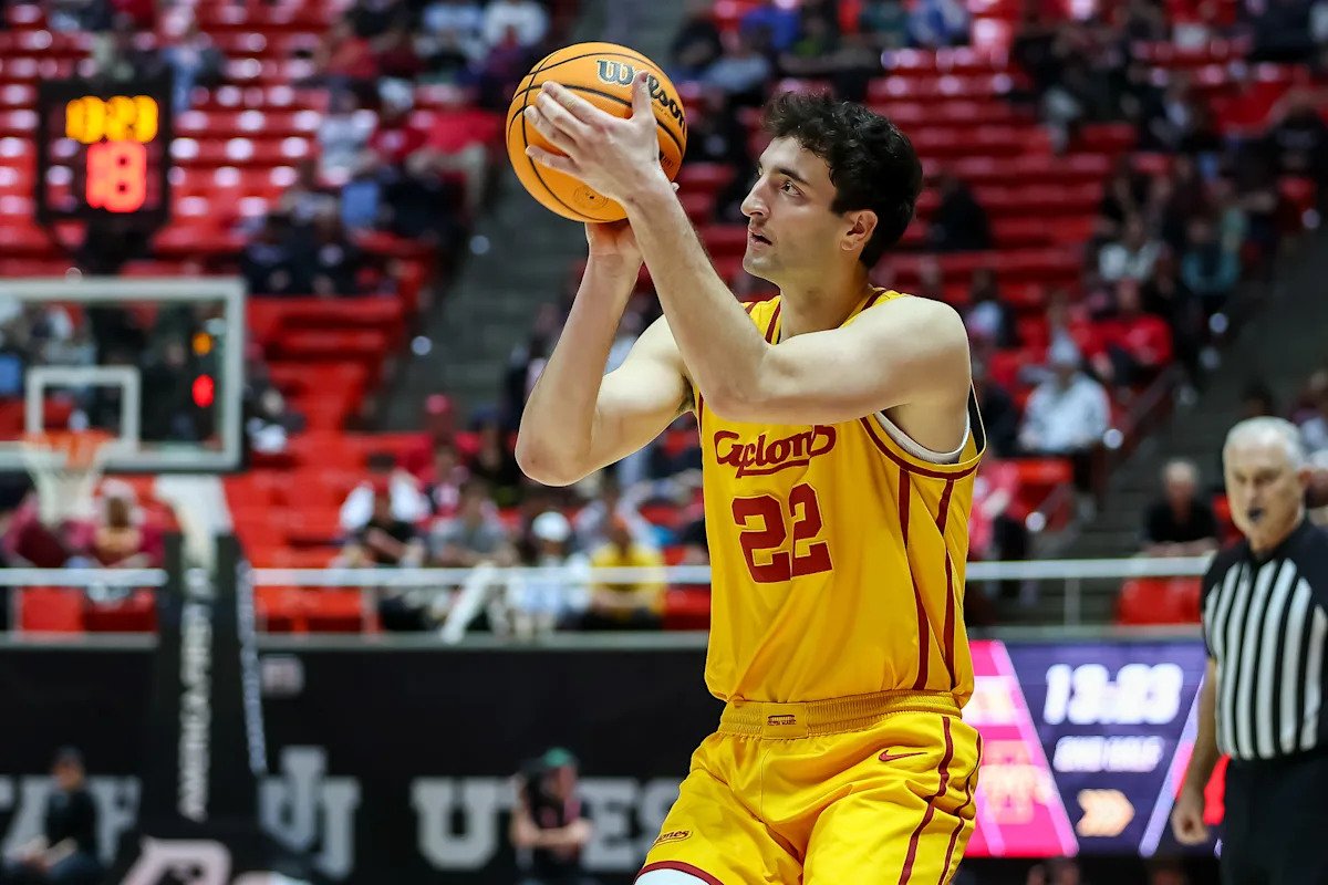 Según los informes, Milan Momcilovic de Iowa State se declarará para el draft de la NBA e ingresará su nombre en el portal de transferencias.