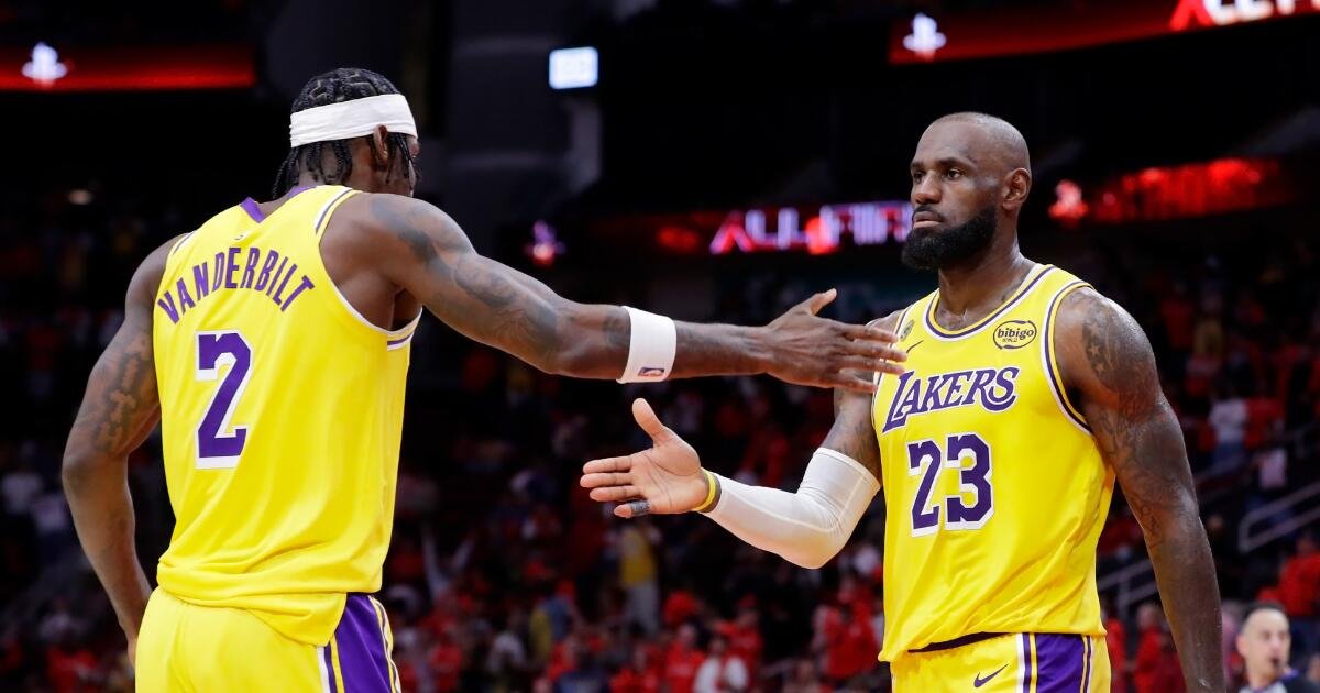 LeBron James y los Lakers demuestran su velocidad en el partido ante los Rockets