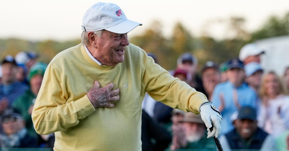 Jack Nicklaus se ríe del tiro del Masters. “No he matado a nadie todavía”.