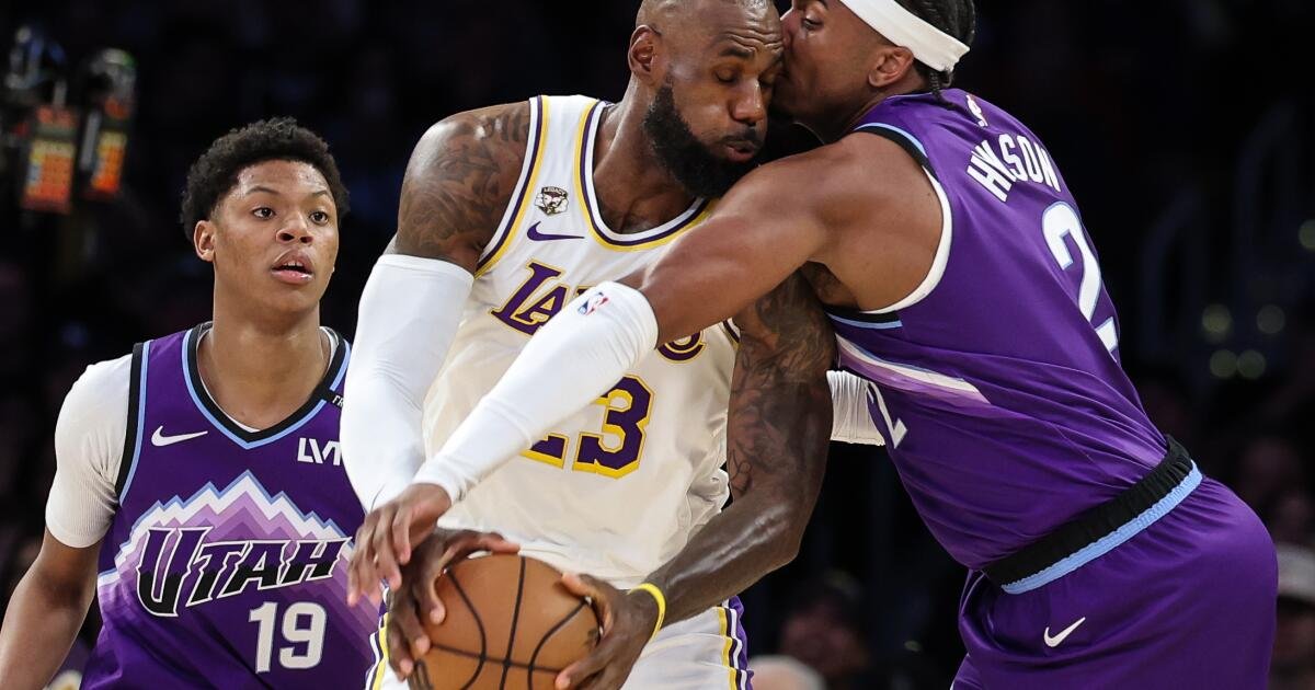 Los Lakers derrotan a los Jazz y abren los playoffs en casa ante Houston