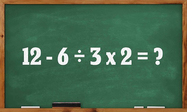 Las sumas matemáticas de la escuela primaria que hacen temblar la cabeza dividen a la gente… ¿Puedes recordar la regla de oro para obtener la respuesta correcta?