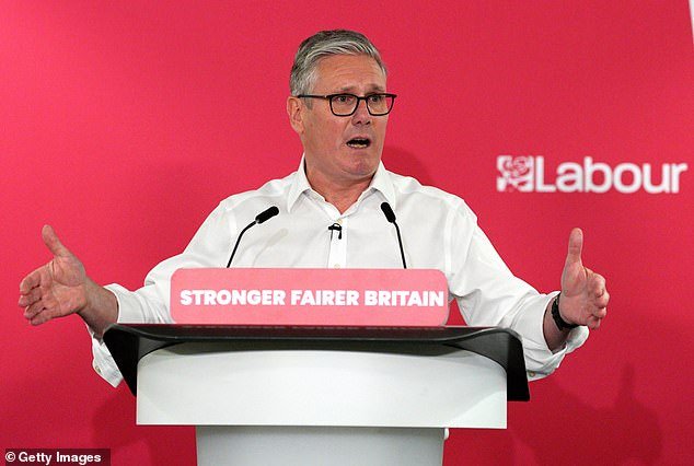 QUENTIN LETTS: Sir Keir tuvo un vuelo, pero luego se rompió la salsa y nos quedamos con el habitual desastre cuajado de dulce de azúcar de fórmula.
