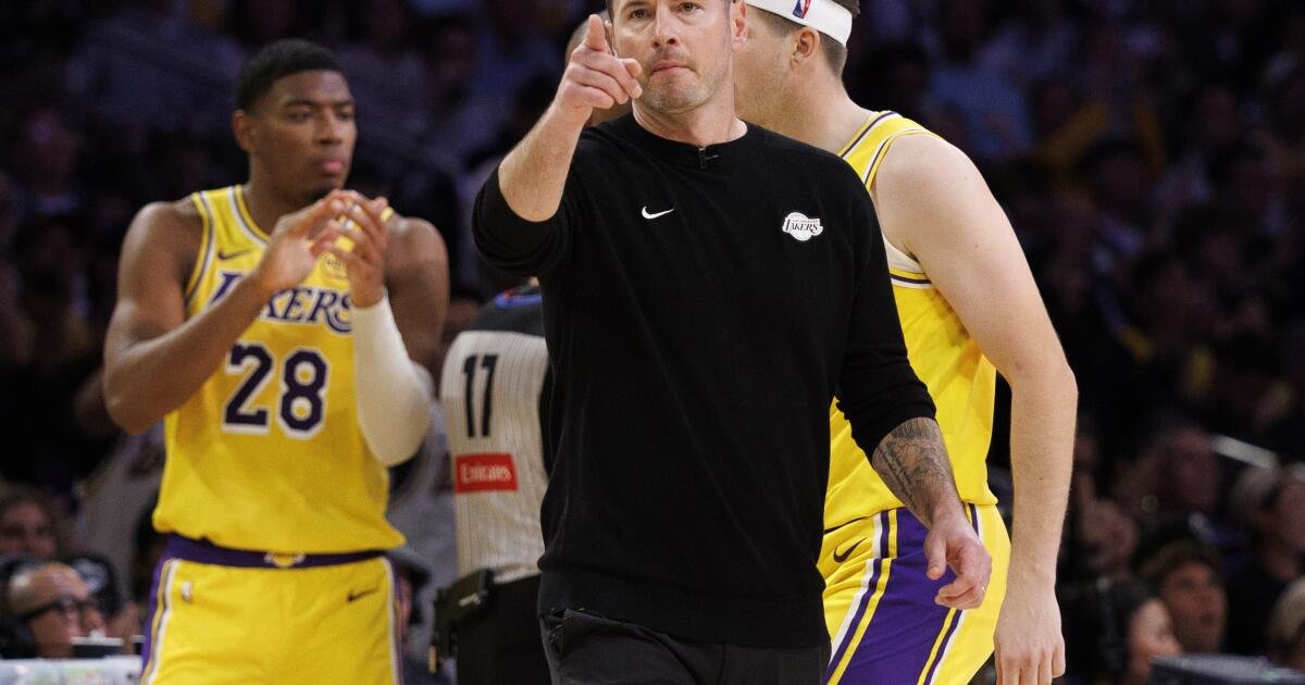 ‘La tarea que tenemos entre manos’: cómo el entrenador de los Lakers, JJ Redick, se mantiene concentrado
