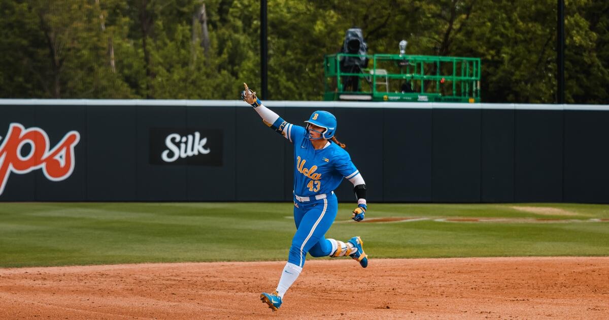 Megan Grant, estudiante de último año de UCLA, rompe el récord de jonrones de la NCAA, pero los Bruins pierden