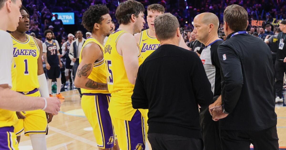 Cartas a los deportes: Dos equipos de los Lakers lloran falta en el segundo juego