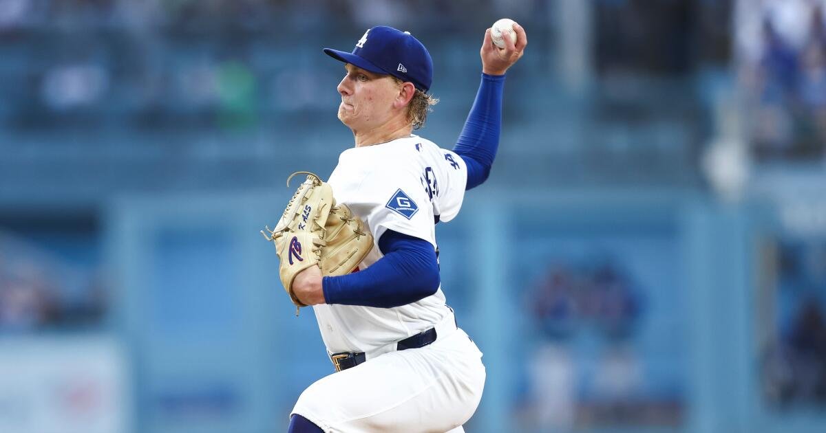 Emmet Sheehan brilla, el bullpen prospera en la victoria de los Dodgers sobre los Bravos